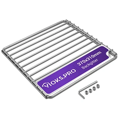 Abbildung von Viоks.pro Backofen Rost Gitter Ausziehbar 370/650mm x 310mm Universal Gitterrost mit Schraubverschluss/Ofen für