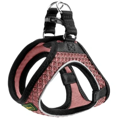 Abbildung von HUNTER Hundegeschirr Hilo Comfort, Farbe: Altrosa, Easy Step In Geschirr für kleine bis mittlere Hunde, mit Netzmaterial, reflektierende Elemente, angenehm leicht, modernes Design, Größe: M L