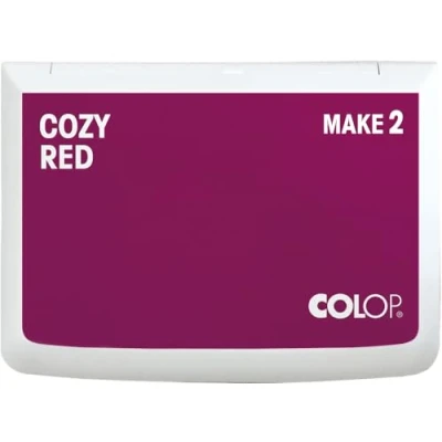 Abbildung von COLOP Stempelkissen MAKE 2 cozy red 70 x 110 mm, Kissen für traditionelle Handstempel und Kreativstempel