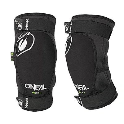 Abbildung von O&#039;NEAL Knieprotektor BMX Mountainbike Downhill IPX® Aufprallschutz aus Polyurethan, Leichte Konstruktion, Abriebfestes Material Dirt Knee Guard Erwachsene Schwarz Weiß Größe M