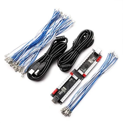 Abbildung von BEYEE 2 Player Zero Delay USB Encoder zu Arcade Joystick und Tasten, für PC, MAME, Windows Raspberry Pi (2Pin+4.8mm)
