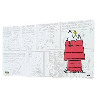 Abbildung von Grupo Erik Mauspad XXL Peanuts Snoopy Gaming Mousepad rutschfest und Wasserabweisend Groß Mouse Pad Schreibtischunterlage PC Zubehör