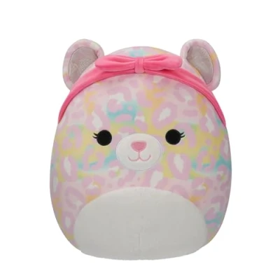 Abbildung von Squishmallows SQCR05426 Michaela der Regenbogen Leopard 30 cm, offizielles Jazwares Plüsch, superweiches Kuscheltier