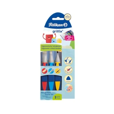 Abbildung von Pelikan 700726 Pinsel Set, griffix mit Band, 3 Stück