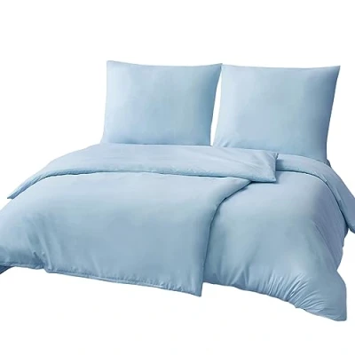 Abbildung von RUIKASI Bettwäsche 135x200 4teilig Blau Bettbezüge 135 x 200 2er Set Hellblau mit Kissenbezüge, Sets 135x200cm aus Mikrofaser Reißverschluss Weich und Bügelfrei