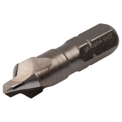 Abbildung von wolfcraft Bohrsenker, Sechskant Schaft Ø 3 8 mm I 2546000 2 in 1 Funktion zur Vorbereitung von Verschraubungen Holz und Kunststoff
