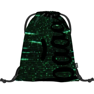 Abbildung von Baagl Turnbeutel für Jungs Sportbeutel Jungen, Kinder, Teenager Schule und Sport Schuhbeutel, Sportsack mit Reflektiven Elementen (Numbers)
