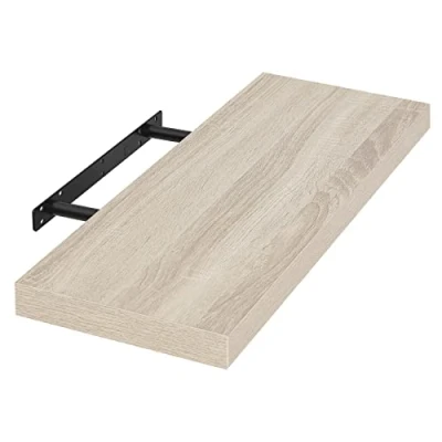 Abbildung von EUGAD Wandregal Wandboard Buchregal Hängeregal DVD CD Regal Holz Board 60cm Sonoma Eiche 0051QJ