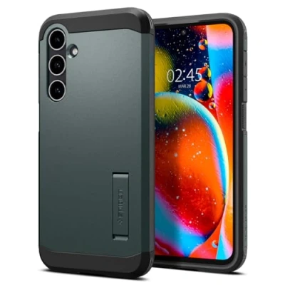 Abbildung von Spigen Tough Armor Hülle Kompatibel mit Samsung Galaxy S23 FE Grün