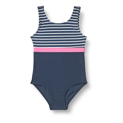 Abbildung von Playshoes UV Schutz Badeanzug Mädchen Schwimmanzug Badebekleidung, Ringel, 98/104