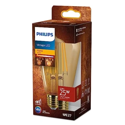 Abbildung von Philips E27 LED Lampe Rustika ST64 3,1W 1800K gold