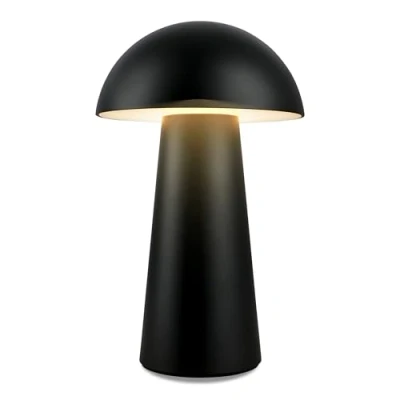 Abbildung von BRILONER LED Mini Tischlampe kabellos mit Touch, dimmbar in Stufen, IP44, Nachttischlampe, Leselampe, Lampe, Campinglampe, Tischleuchte, Akku Outdoor 12x19,5 cm (DxH), Schwarz