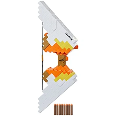 Abbildung von Nerf Minecraft Sabrewing motorisierter Bogen, mit 8 Darts und Bogen zum Nachladen, Nervenkitzel beim Spielen drinnen draußen, benötigt Batterien, für Kinder ab Jahren