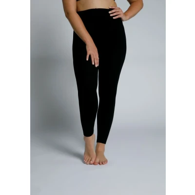 Abbildung von Ulla Popken Damen Thermo Strumpfleggings, Flauschiges Futter Schwarz, 54 56 EU