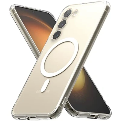Abbildung von Ringke Fusion Magnetic Kompatibel mit Samsung Galaxy S23 Plus 5G (2023) Hülle Magnetisches Kabelloses Laden, Anti Fingerabdruck Cover Rutsch Matte Clear
