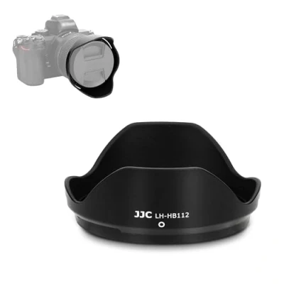 Abbildung von JJC HB 112 Bajonett Streulichtblende Sonnenblende für Nikon NIKKOR Z DX 12 28mm f/3.5 5.6 PZ VR Objektiv, Ersetzt Streulichtblende, Umkehrbare Reduziert Streulicht
