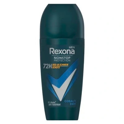 Abbildung von Rexona Men Nonstop Protection Anti Transpirant Deo Roll On Cobalt Dry mit 72 Stunden Schutz vor Schweiß und Körpergeruch 50 ml