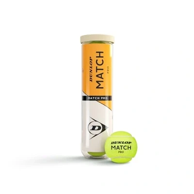 Abbildung von Dunlop Tennisball Match Pro für Sand, Hartplatz &amp; Rasen (4 Bälle)