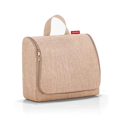 Abbildung von reisenthel toiletbag XL Twist Coffee praktischer Kulturbeutel mit Haken, wasserabweisendes Material