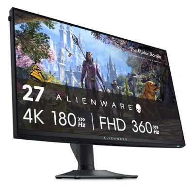 Abbildung von Alienware AW2725QF 27 Zoll 4K UHD (3840x2160) Gaming Monitor, 360Hz, Fast IPS, 0.5ms, NVIDIA G SYNC Kompatibel, 95% DCI P3, HDR600, Dolby Vision, USB C, DisplayPort, 2X HDMI, 4X USB, 3 Jahre Garantie