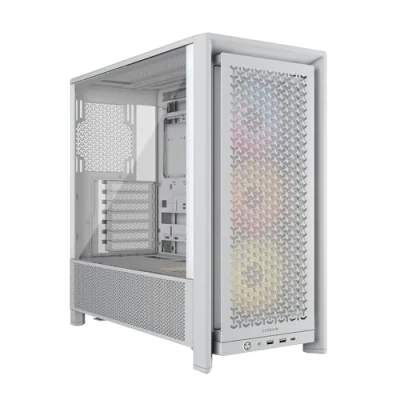 Abbildung von CORSAIR Frame 4000D RS ARGB Modulares Mid Tower ATX PC Gehäuse Hoher Luftstrom, 3X Vorinstallierte Lüfter, ASUS BTF, MSI Project Zero, Gigabyte Stealth Weiß