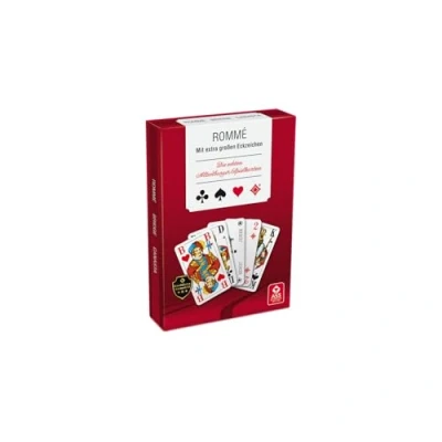 Abbildung von Ass Altenburger 22570076 Joker Rommé für Senioren, Spielkarten mit extra großen Eckzeichen, Keine
