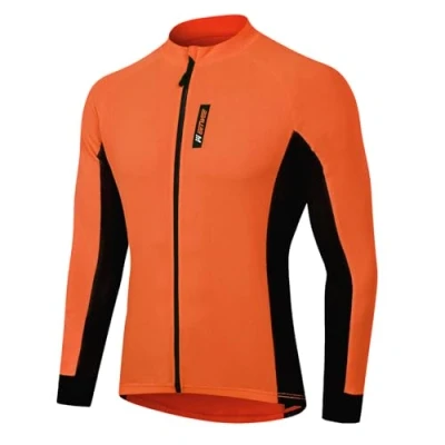 Abbildung von MEETWEE Herren Radtrikot, Langarm Fahrradtrikot Reißverschluss Fahrradbekleidung Radshirt Fahrradshirts für Männer, Atmungsaktive Cycling Jersey Schnell Trocknen Radsport Bekleidung
