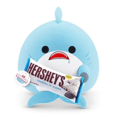 Abbildung von Snackles 77606H, Shark (Hershey, Cookie n Cream), Series 2, großes Plüschspielzeug, Large (40 cm)