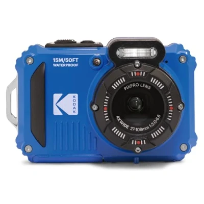 Abbildung von KODAK Pixpro WPZ2 Digitalkamera Kompakt 16M Pixel, Wasserdicht bis 15m, Stoßfest, Video 720p, LCD Bildschirm 2,7 Li Ionen Akku, Blau