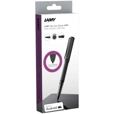 Abbildung von LAMY AL Star EMR Stylus Pen Black Touchscreen Stift mit ergonomischem Griff &amp; PC/EL Spitze präzises Schreiben Zeichnen auf digitalen Medien patentierte Technologie Shortcut Taste
