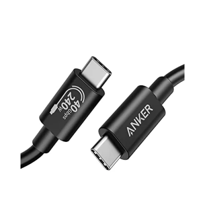 Abbildung von Anker USB 4 Kabel 100cm, Unterstützt 8K HD Display, 40 Gbit/s Datentransfer, 240W C auf Ladekabel, für iPhone 16/15 Serie, Typ Laptops, Hub, Docking Station, und mehr