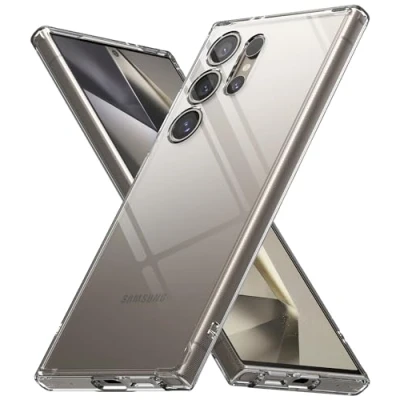 Abbildung von Ringke Fusion Case Kompatibel mit Samsung Galaxy S24 Ultra Hülle, Weich TPU Rahmen und Kratzfest Hart PC Anti Gelb Transparente Handyhülle für Clear