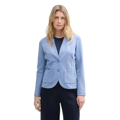 Abbildung von TOM Tailor Structure Blazer, Damen, Größe: Small, Flawless blue
