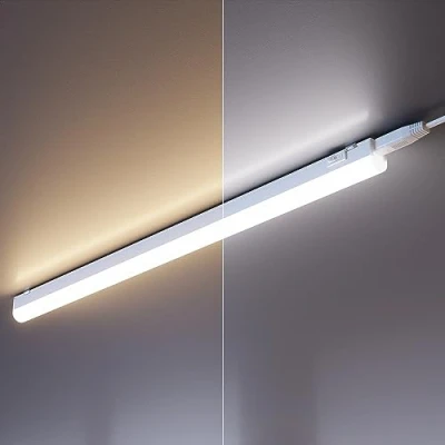 Abbildung von ledscom.de 2er Set LED Unterbau Leuchten Rigel, je 57,3cm, Farbtemperatur einstellbar, 17,6W, 830lm