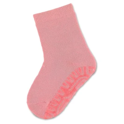 Abbildung von Sterntaler Fli SOFT uni Mädchen Fliesen Flitzer einfarbig warme Stoppersocken Baby mit Innenfrottee elastische und Kinder Strümpfe Anti Rutsch Sohle, mattrosa, Größe 28