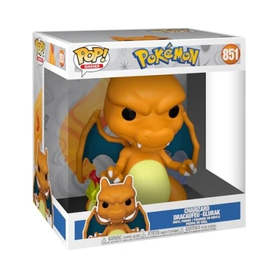 Abbildung von Funko POP! Jumbo: Pokemon Charizard Dracaufeu Vinyl Sammelfigur Geschenkidee Offizielle Handelswaren Spielzeug Für Kinder Und Erwachsene Video Games Fans Modellfigur Sammler