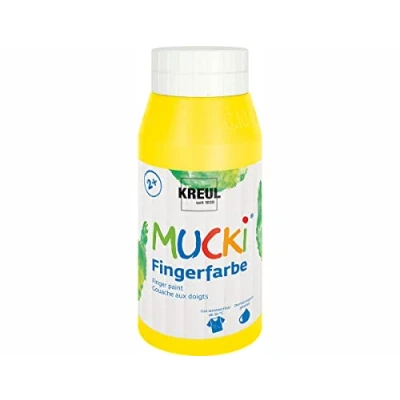Abbildung von Colecreativo MUCKI Fingerfarbe Gelb 750 ml