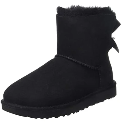 Abbildung von UGG MINI Bailey BOW Stiefelette, Damen, Größe: 36, Black Schuhe
