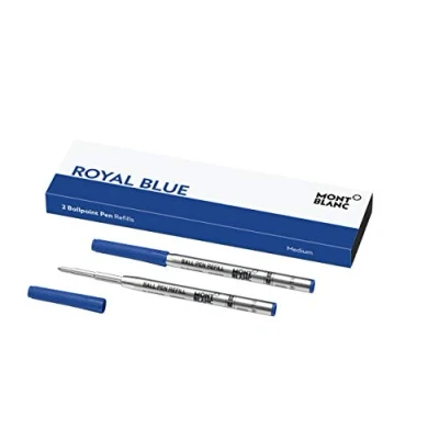 Abbildung von Montblanc &quot;Royal Blue 116213 Kugelschreiber Ersatzminen M 2 x Kugelschreibermine blau Ballpen Refill