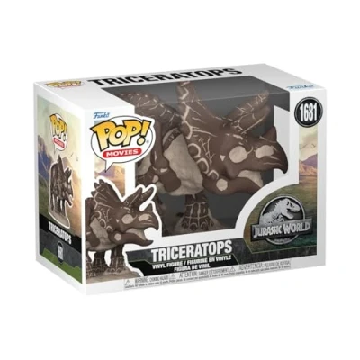Abbildung von Funko POP! Movies: JP​ Fossil Triceratops Jurassic Park Vinyl Sammelfigur Geschenkidee Offizielle Handelswaren Spielzeug Für Kinder und Erwachsene Movies Fans