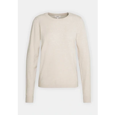 Abbildung von Object Objthess V NECK Strickpullover, Damen, Größe: Large, Sandshell melange