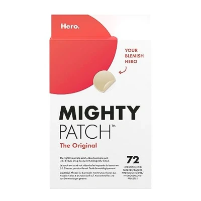Abbildung von Mighty Patch Original Pickel Patches von Hero Cosmetics, kleine Hydrokolloid Pflaster zur Aknebehandlung, 72 Stück