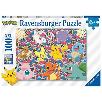 Abbildung von Ravensburger Kinderpuzzle 13338 Bereit zu kämpfen! 100 Teile XXL Pokémon Puzzle für Kinder ab 6 Jahren, Geschenke