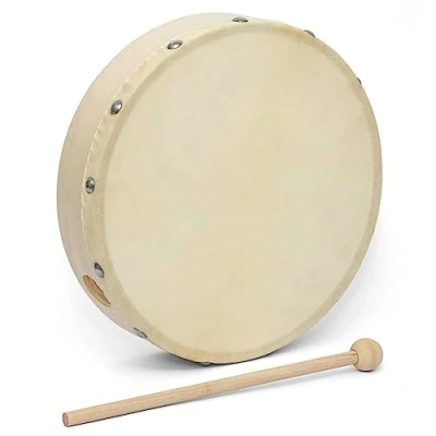 Abbildung von World Rhythm HD 10 Handtrommel Zoll vorgestimmte Rahmentrommel Inklusive Schlägel