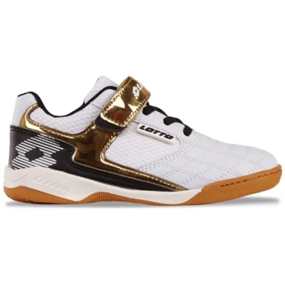 Abbildung von Lotto Unisex Kinder Flitter Sneaker, White Gold, 34 EU