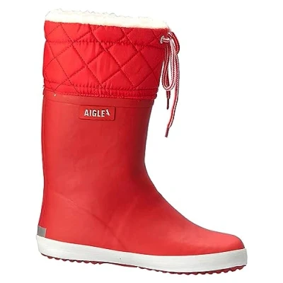 Abbildung von Aigle Jungen Unisex Kinder Giboulée 2 Gummistiefel, Red White, 33 EU