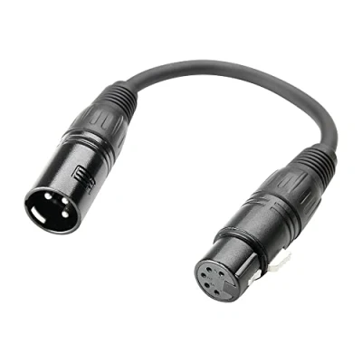 Abbildung von Adam Hall Cables 3 STAR DHM 0020 DMX Adapter XLR female 5 Pol auf male 0,2 m
