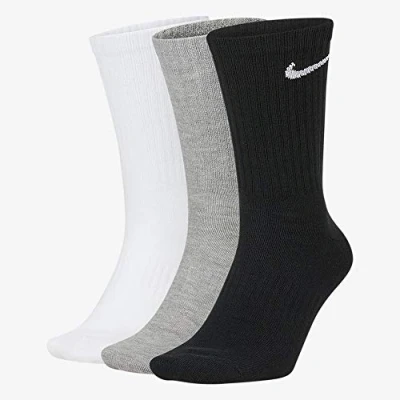 Abbildung von Nike Herren Everyday Lightweight Crew Trainings Socks (3 Pairs) Socken, Mehrfarbig, 3438 (Herstellergröße: S)