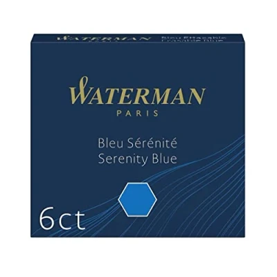 Abbildung von Waterman Füller Tintenpatronen International Standardgröße Serenity Blue 6 Stück