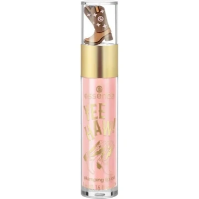 Abbildung von essence YEE HAW! plumping Lip oil, Booster, Nr. 01, Nude, vergrößernd, glänzend, schimmernd, vegan, ohne Parabene, Mikroplastikpartikel, Nanopartikel frei, 1er Pack (5ml)